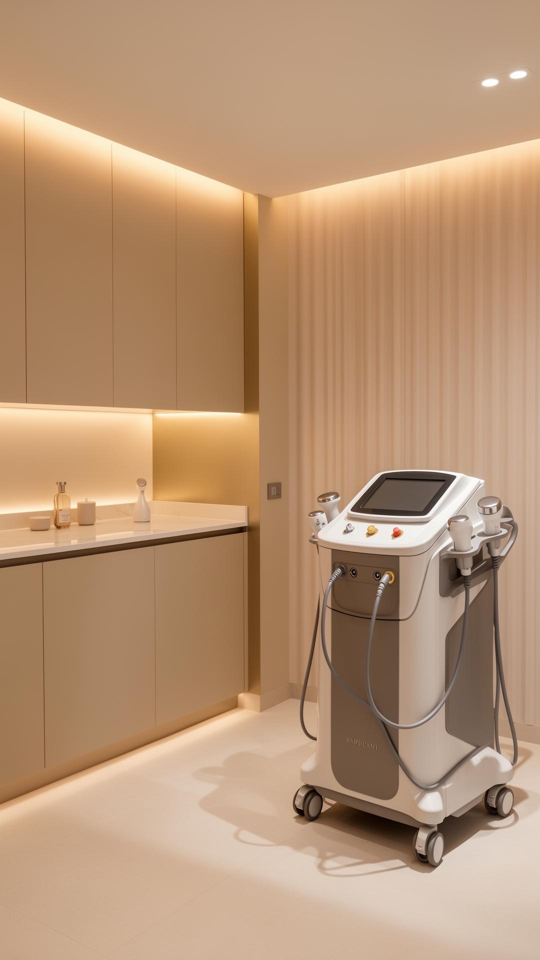 Cabina estética premium con aparatología avanzada